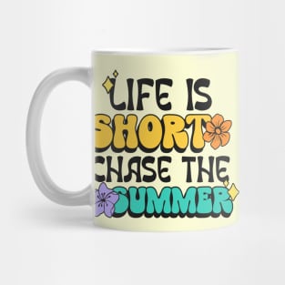 Colorful summer flowers quote Mug